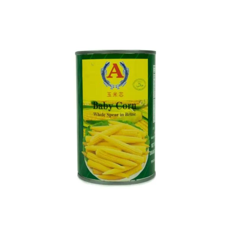 A Baby Corn Whole Spear in Brine 425g