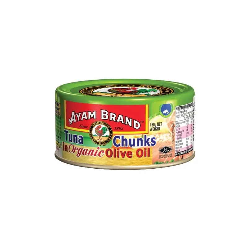 Ayam Tuna Chunks in Organic Olive Oil 150g