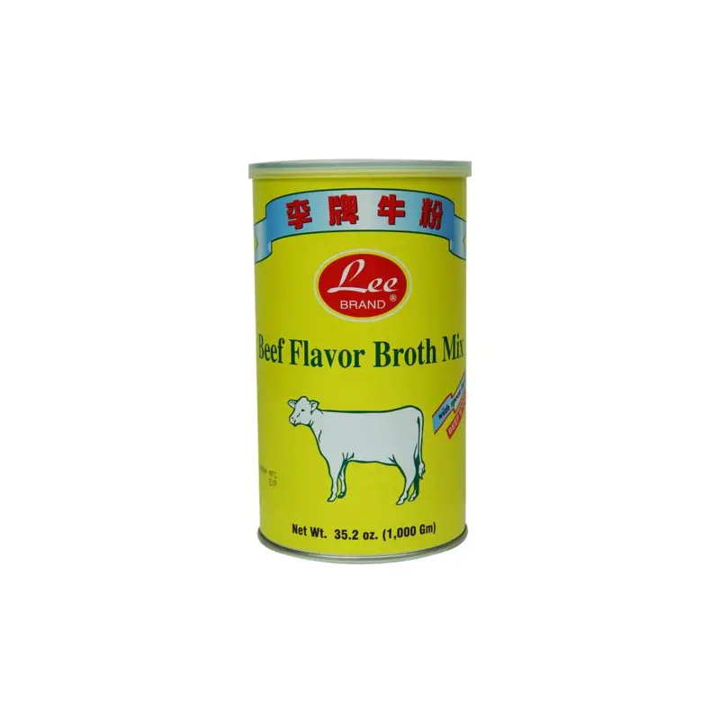 Lee Brand Beef Flavor Broth Mix With Spoon Inside Beef Stock 1kg
