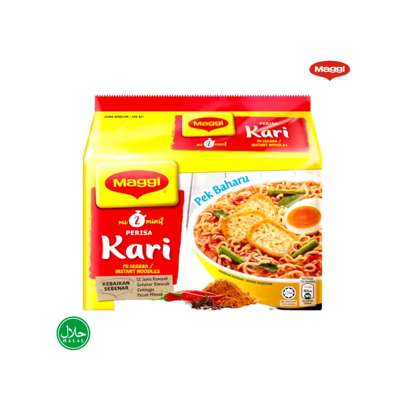 Maggi Kari Instant Noodles, Curry Mee Noodles 5 x 79g