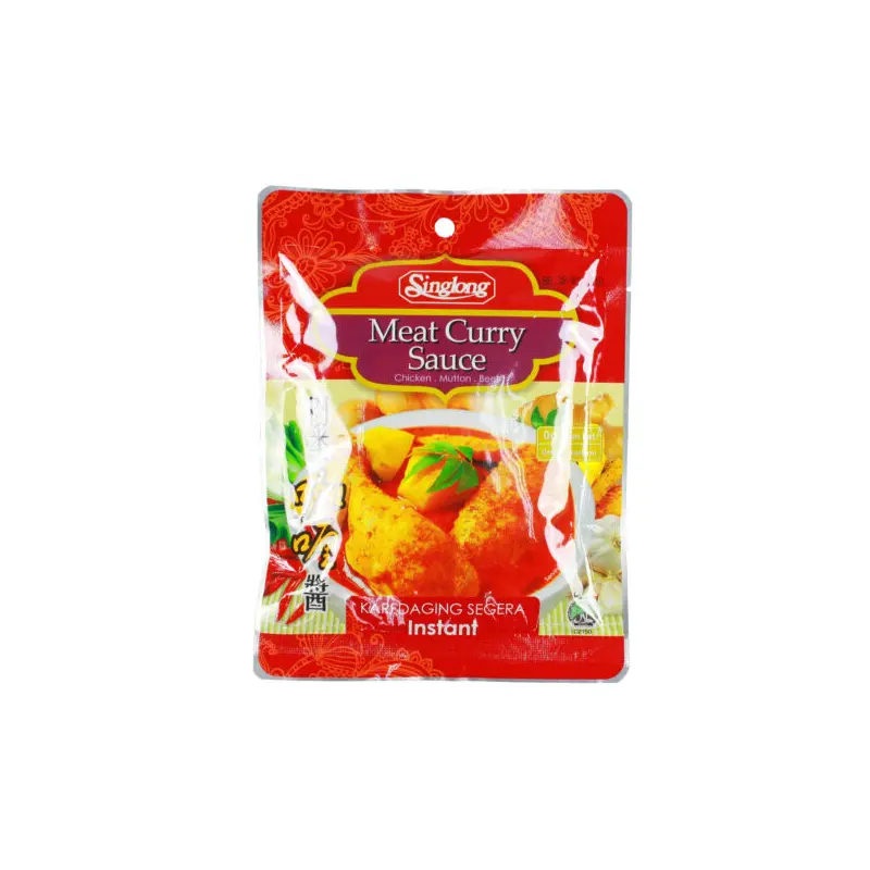 Singlong Meat Curry Sauce 0G Trans Fat 0Mg Cholesterol Kari Daging Segera Instant 120g