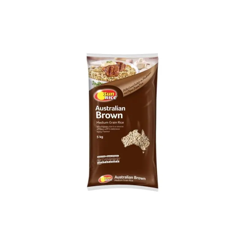 Sunrice Australian Brown Medium Grain Rice 5kg