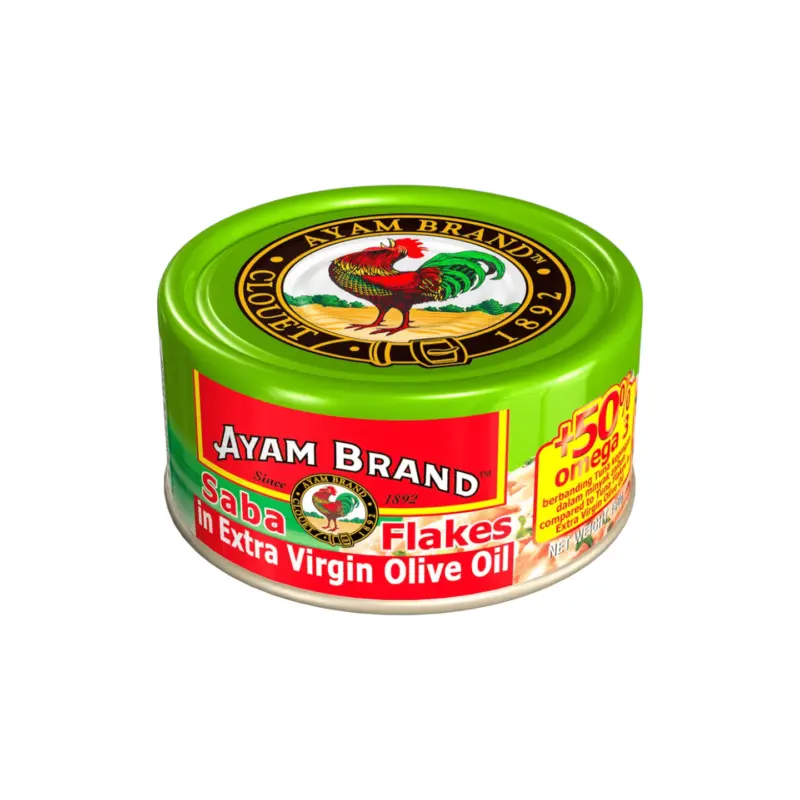 Ayam Brand Saba Flakes In Extra Virgin Olive Oil 150g