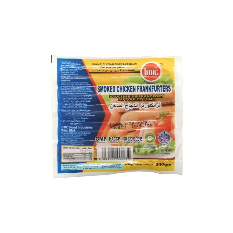 Bmc Smoked Chicken Frankfurthers 340gm