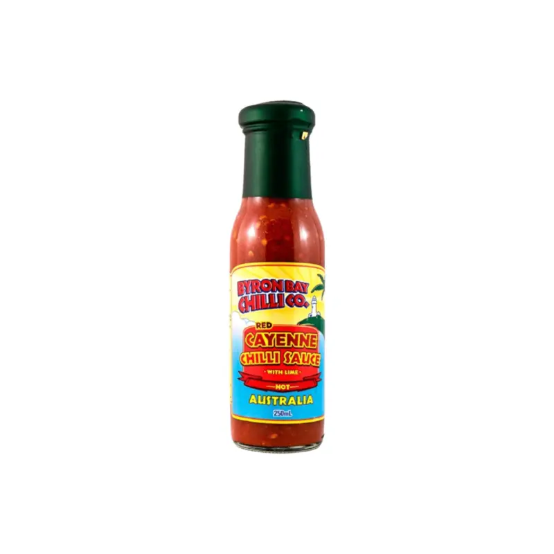 Byron Bay Chilli Co. Red Cayenne With Cumin & Lime Sauce (HOT) 250ml