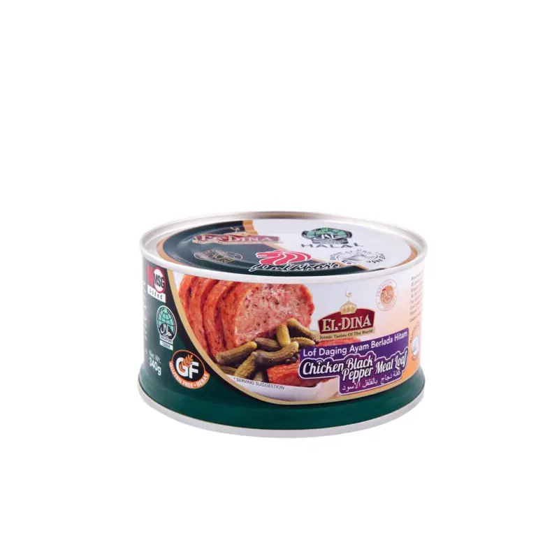 EL-Dina Chicken Black Pepper Meat Loaf 340gm