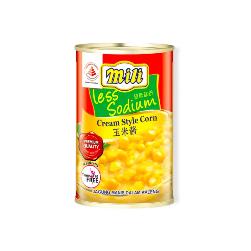 Mili Less Sodium Cream Style Corn 425g