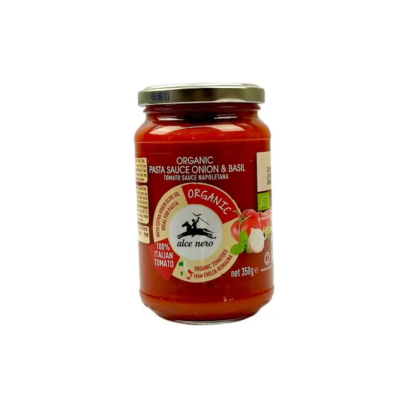 Alce Nero Organic Pasta Sauce Onion & Basil Tomato Sauce Napoletana 350g