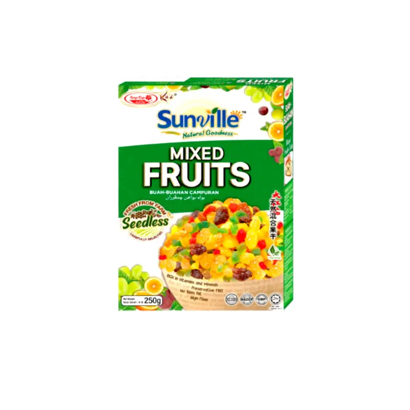 Bunga Raya Sunville  Buah-Buahan Campuran Mixed Fruits 250g