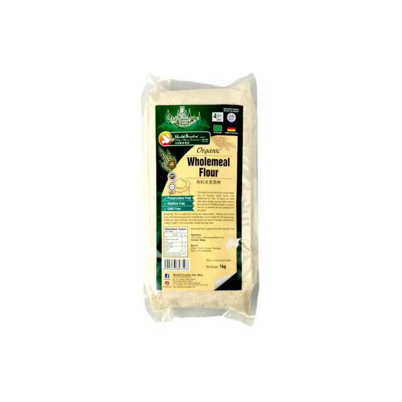 Health Paradise Organic Wholemeal Flour High Protein 1kg