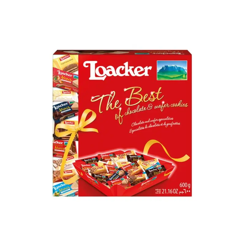 Loacker The Best of Chocolate & Wafer Cookies 600Gm