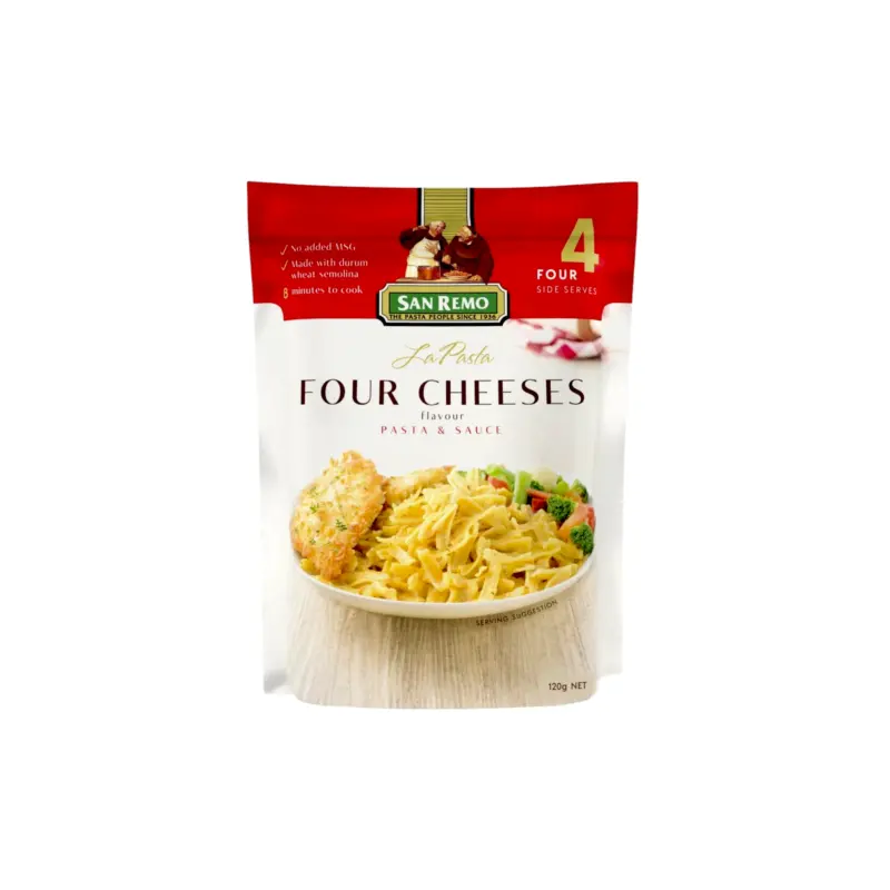 San Remo La Pasta Four Cheeses Flavour Pasta & Sauce 120g