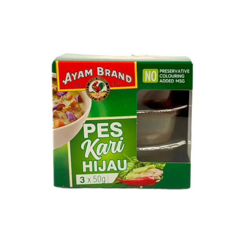 Ayam Brand Green Curry Paste 3Pcsx50g