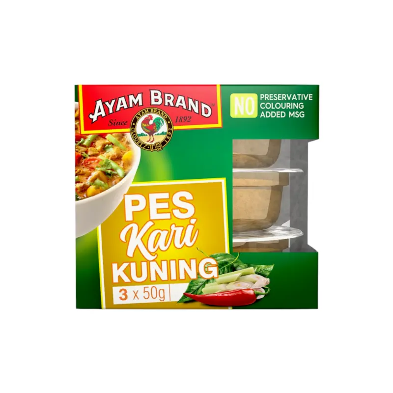 Ayam Brand Yellow Curry Paste 3Pcsx50g