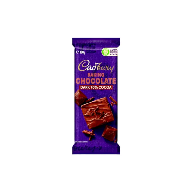 Cadbury Baking 70% Cocoa Dark Chocolate 180g