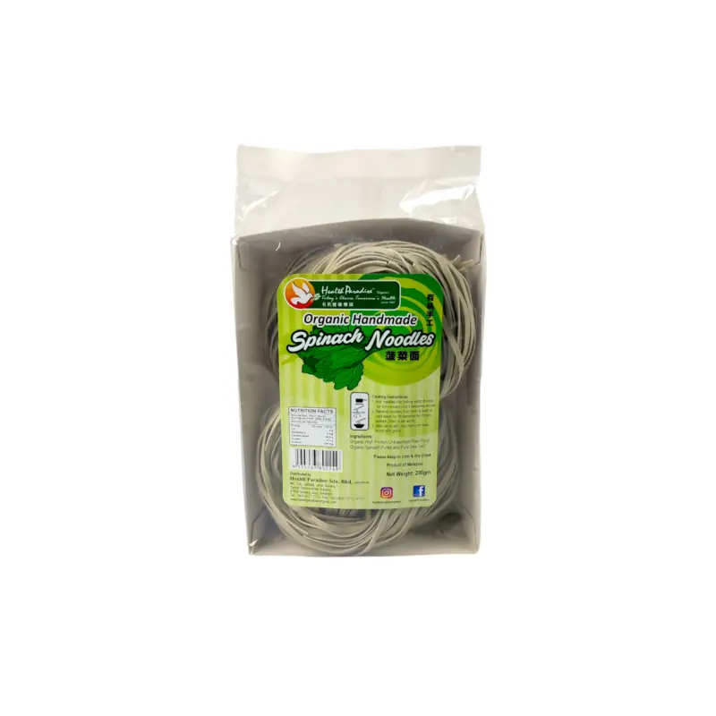 Health Paradise Organic Handmade Spinach Noodles 200gm