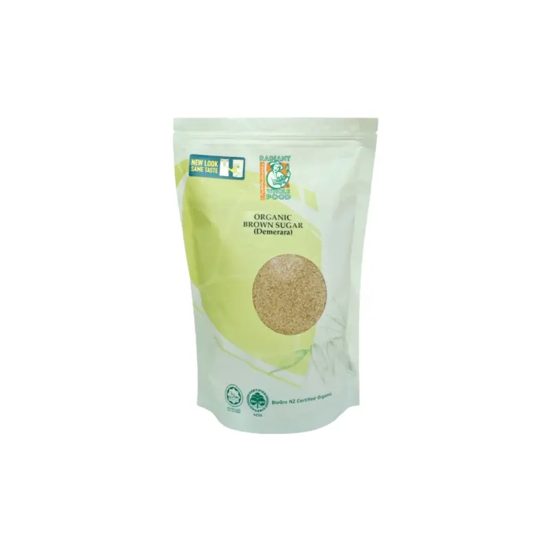 Radiant Whole Food Organic Brown Sugar (Demerara) 1kg