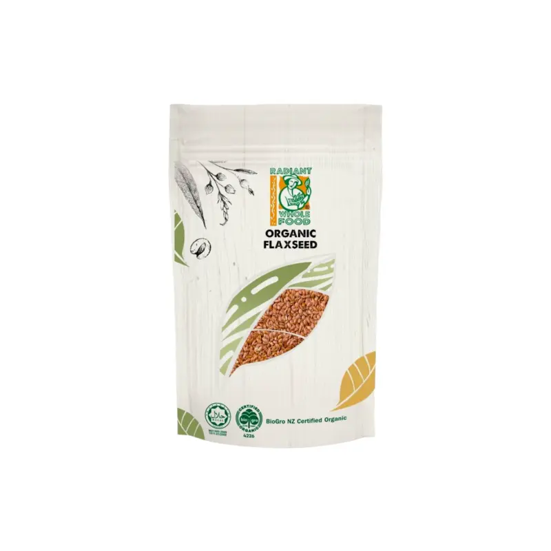 Radiant Whole Food Organic Flaxseed 500g