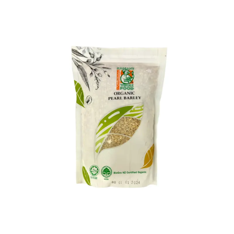 Radiant Whole Food Organic Pearl Barley 500g