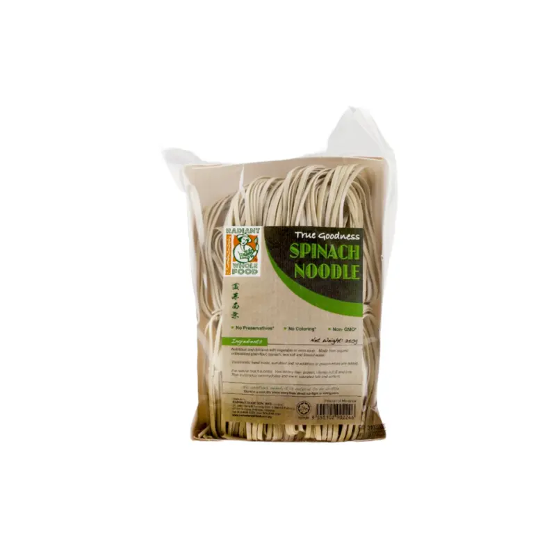 Radiant Whole Food Organic Spinach Noodle 250g