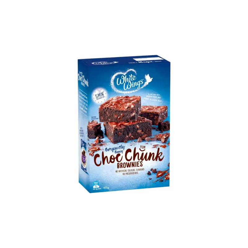 White Wings Brownie Mix Chocolate Chunk 475g
