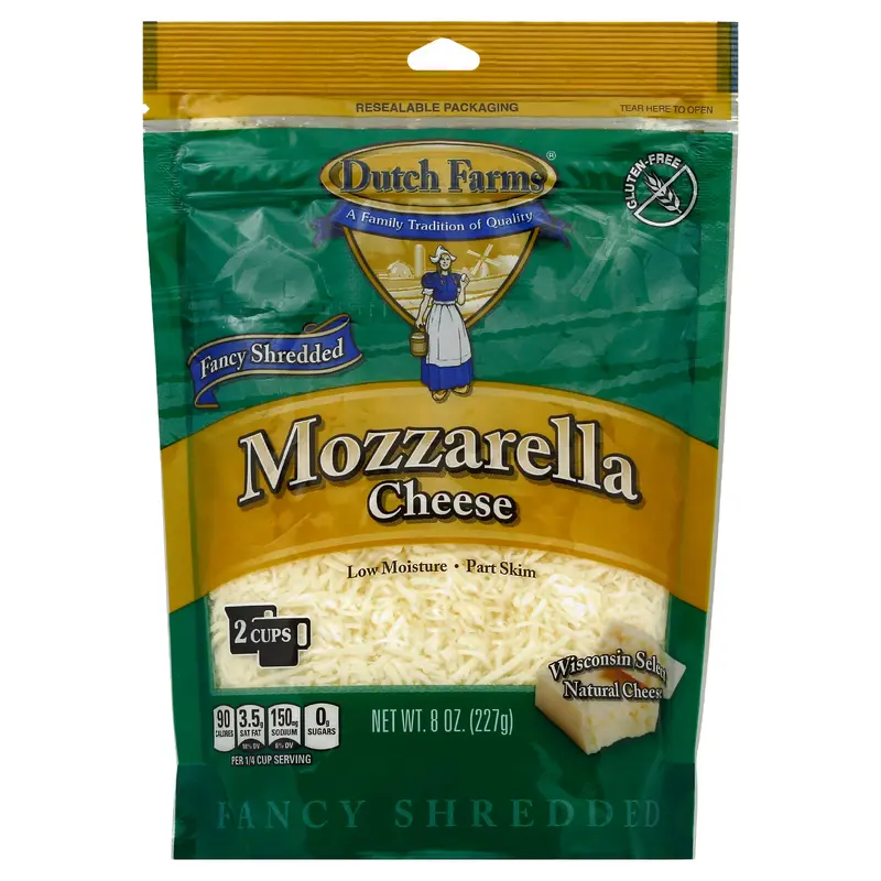 Dutch Farms Cheese 8 oz - Shredded Mozzarella