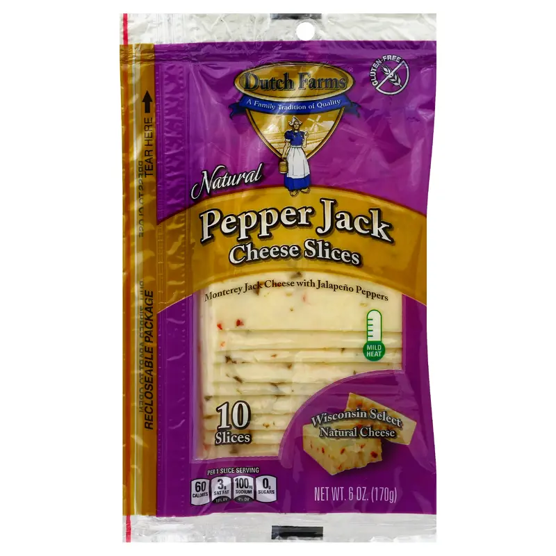 Dutch Farms Cheese Slices 10 ea - Pepperjack