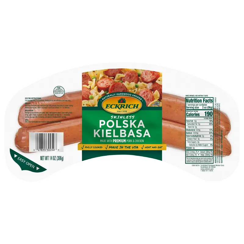 Eckrich Skinless Polska Kielbasa, 14 oz
