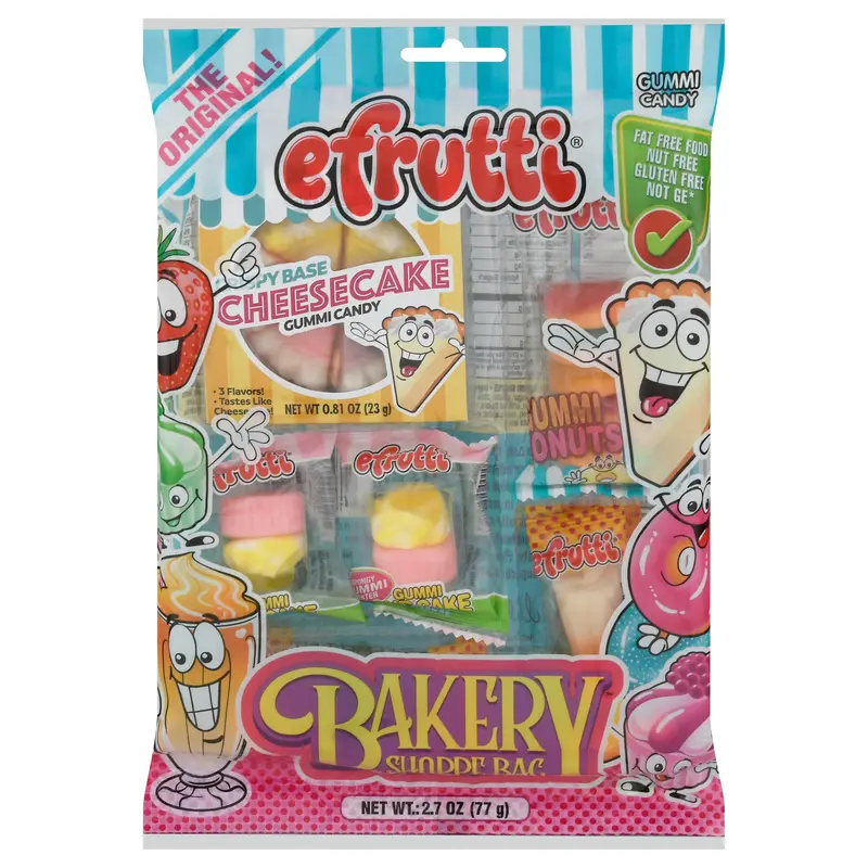 Efrutti Bakery Shoppe Bag Assorted Gummi Candy 2.7 oz
