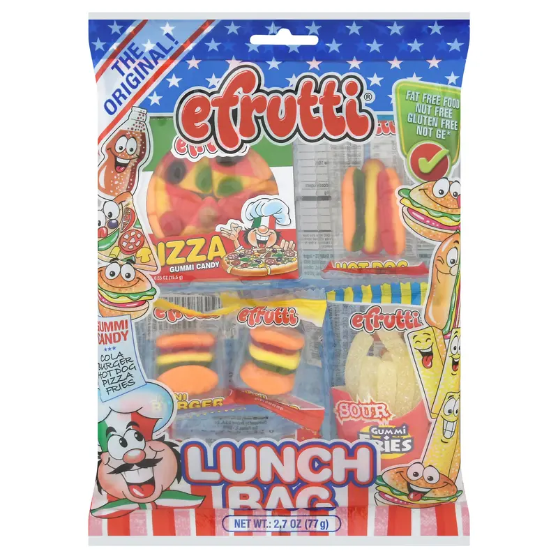 Efrutti Lunch Bag Gummi Candy 2.7 oz