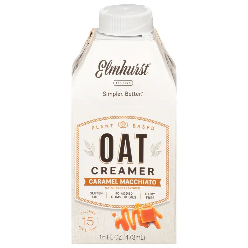 Elmhurst Caramel Macchiato Oat Creamer 16 fl oz