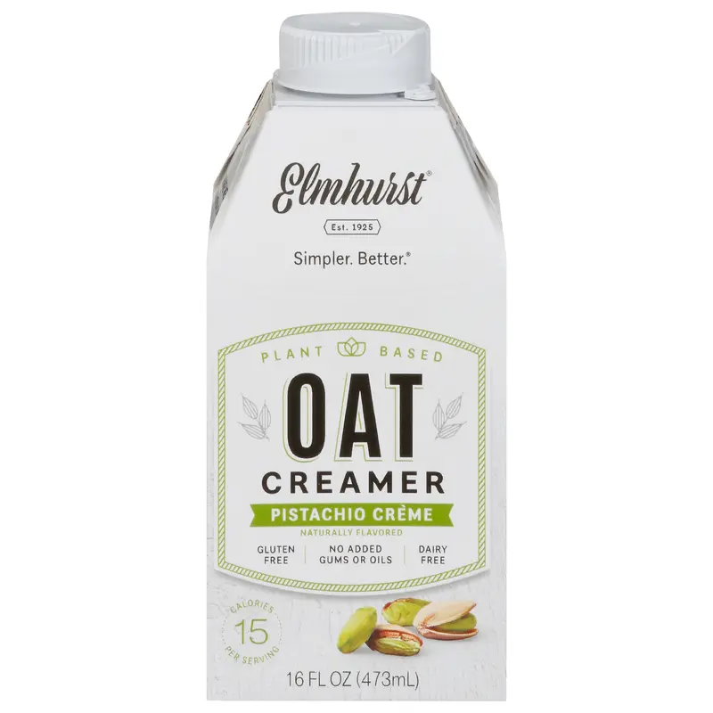 Elmhurst Pistachio Creme Oat Creamer 16 fl oz