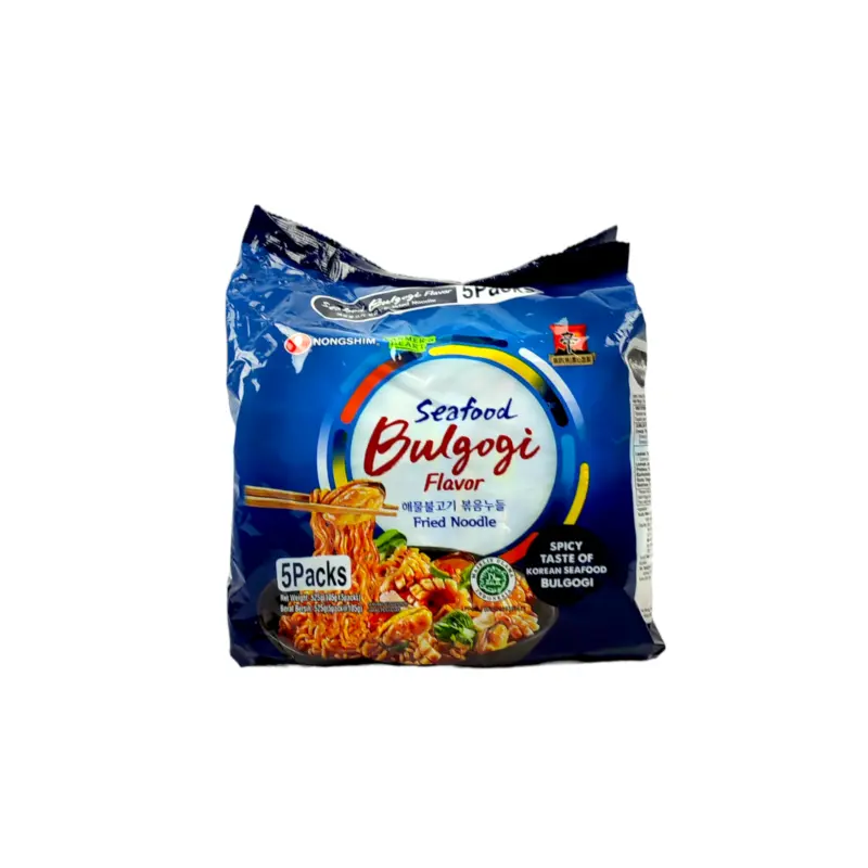 Nongshim Seafood Bulgogi Flavor Fried Noodle 5Packsx525g