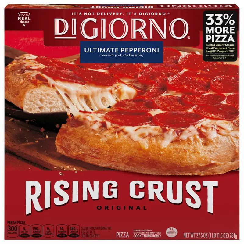 DiGiorno Pepperoni Pizza with Rising Crust, 27.5 oz.