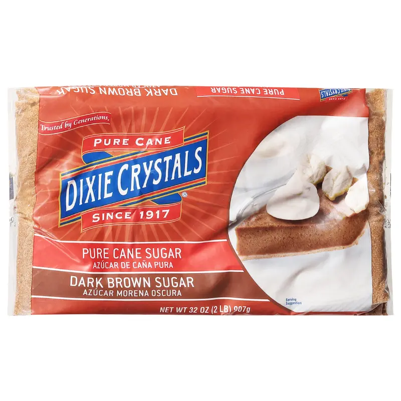 Dixie Crystals Dark Brown Pure Cane Sugar 32 oz