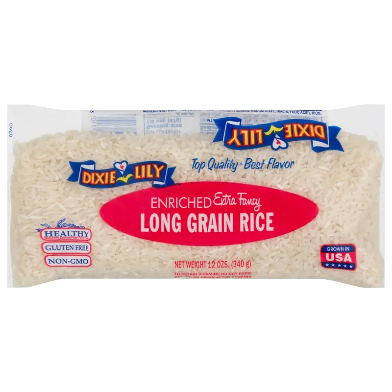 Dixie Lily Extra Fancy Long Grain Enriched Rice 12 oz Bag