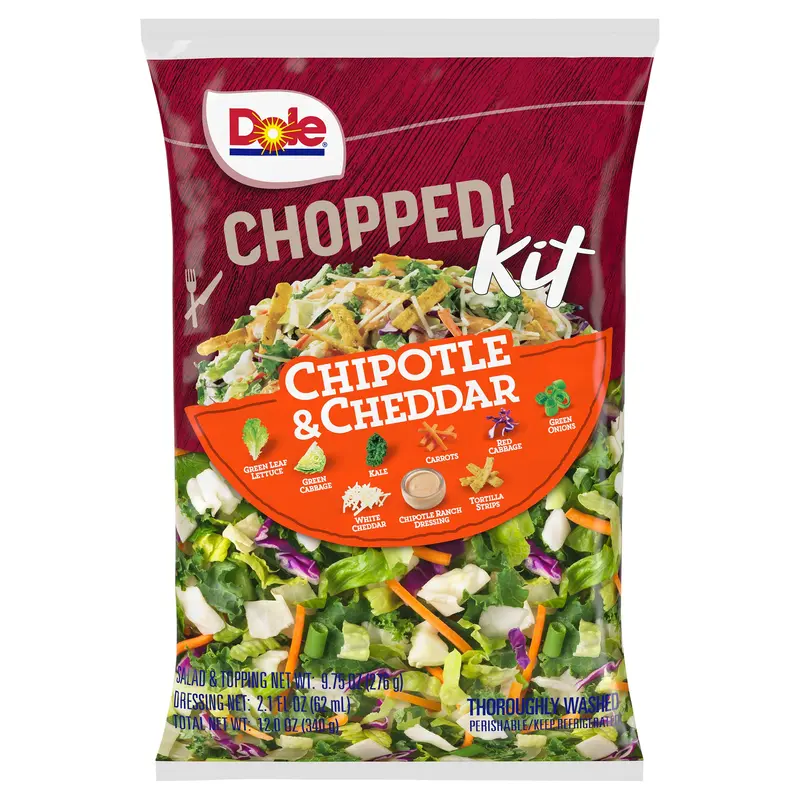 Dole Salad & Toppings Chipotle & Cheddar Chopped Kit 12.0 oz