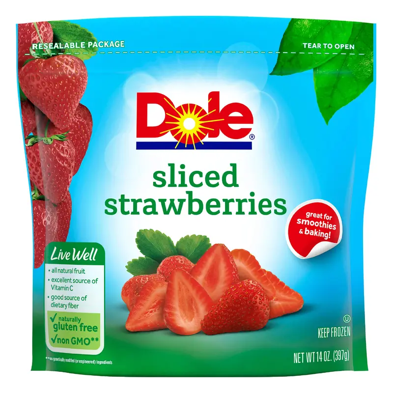 Dole Sliced Frozen Strawberries 14 oz. Pouch