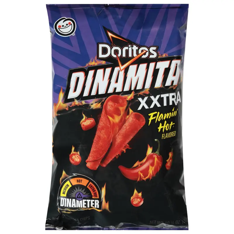 Doritos Dinamita Rolled Extra Hot Xxtra Flamin' Hot Flavored Tortilla Chips 10.75 oz