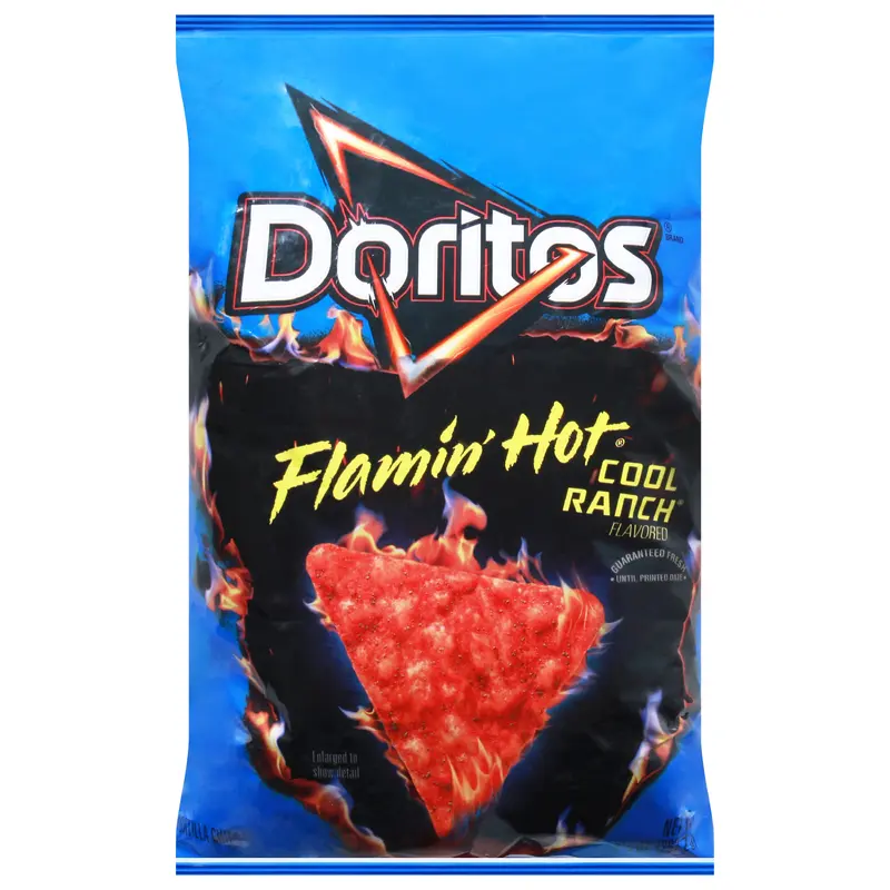 Doritos Flamin' Hot Cool Ranch Flavored Tortilla Chips 9.25 oz