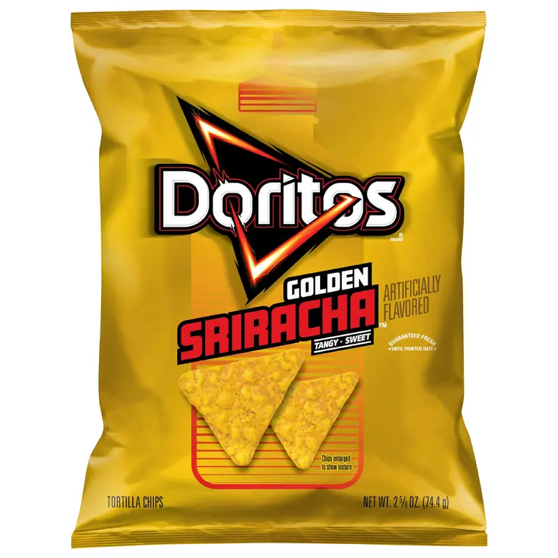 Doritos Tortilla Chips Golden Sriracha 2 5/8 Oz