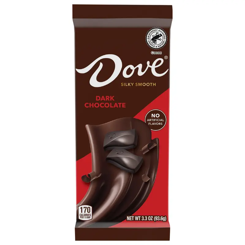 DOVE Candy Dark Chocolate Bar, 3.30 oz