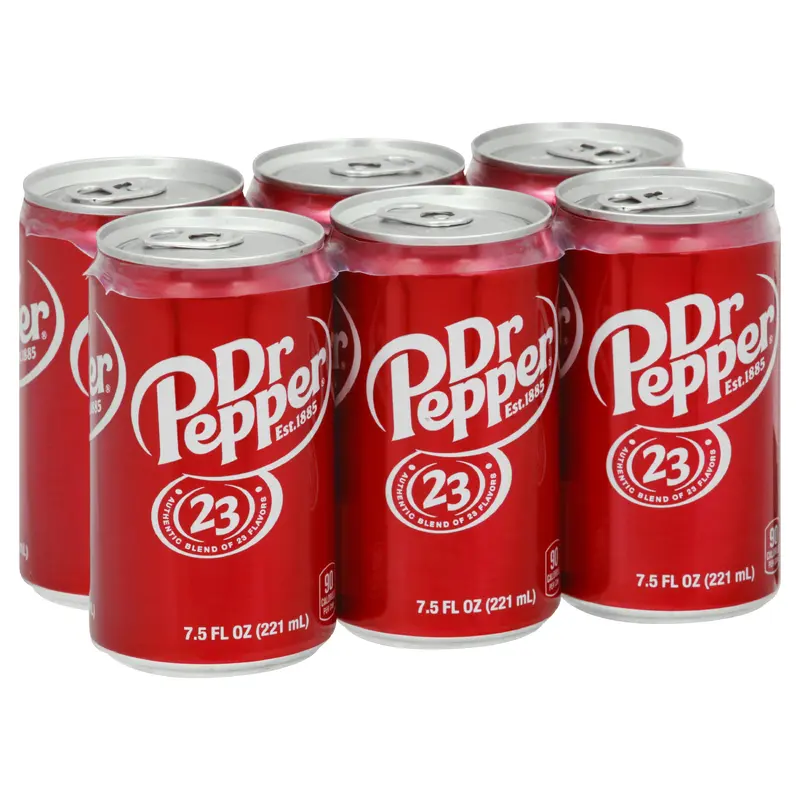 Dr Pepper Soda 6 ea