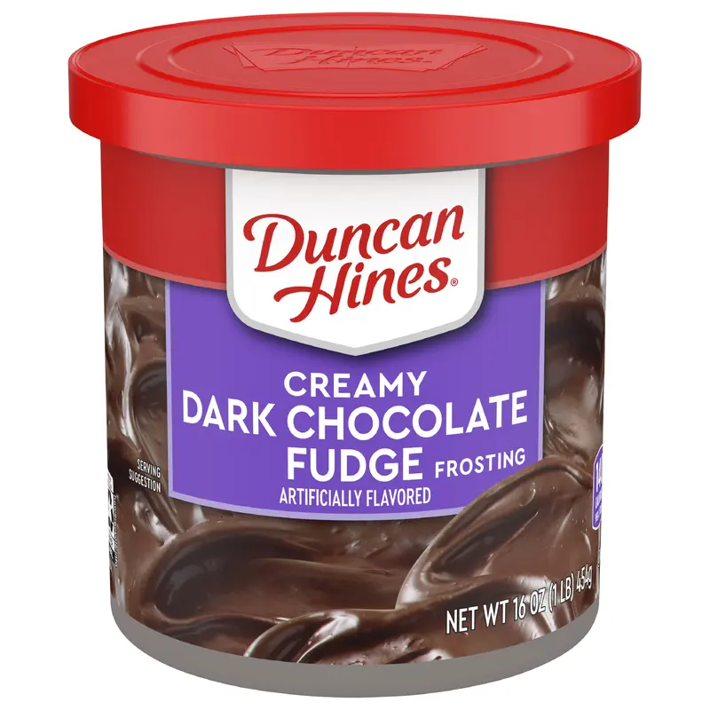 Duncan Hines Creamy Dark Chocolate Fudge Frosting, 16 OZ