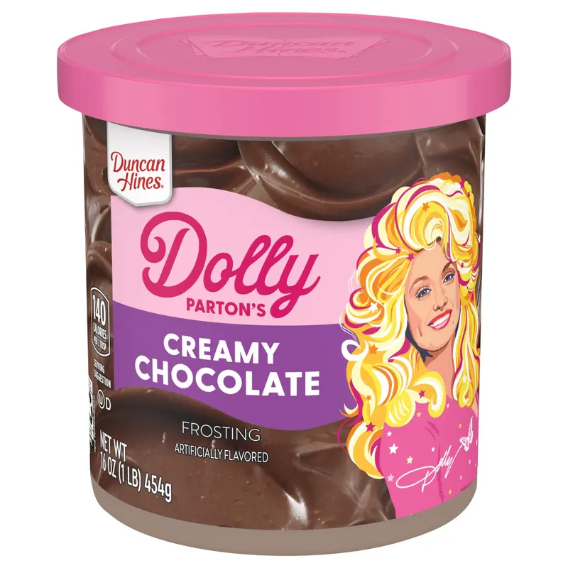 Duncan Hines Dolly Parton's Favorite Chocolate Buttercream Flavored Cake Frosting, 16 oz.
