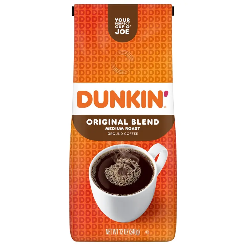 Dunkin Original Blend Coffee, Medium Roast Coffee, 12 Oz Bag