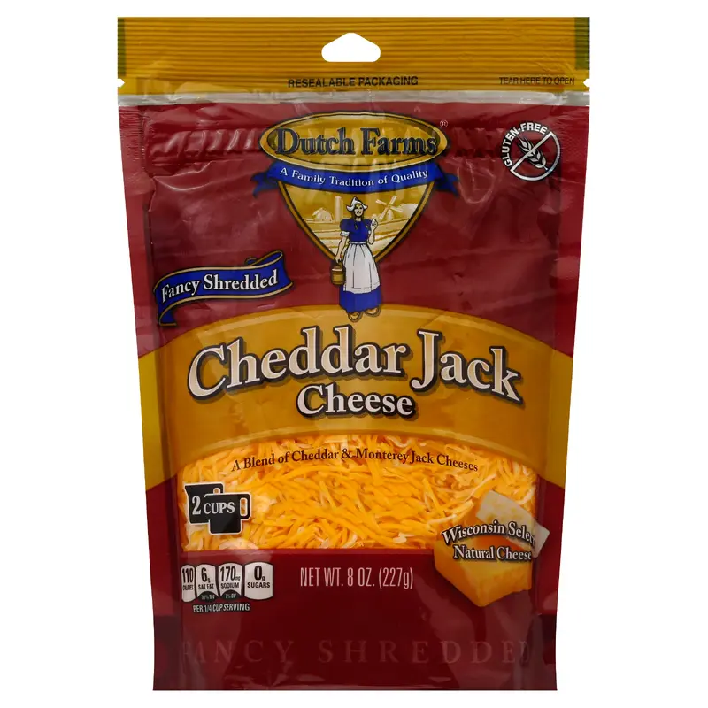 Dutch Farms Cheese 8 oz - Cheddar Jack Cheese