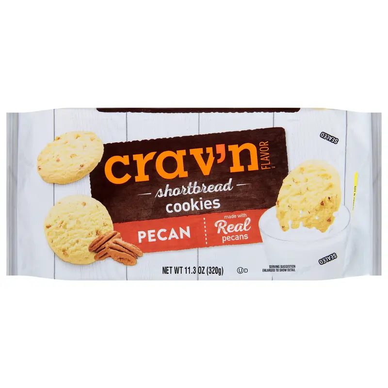 Crav'n Flavor Shortbread Pecan Cookies 11.3 oz