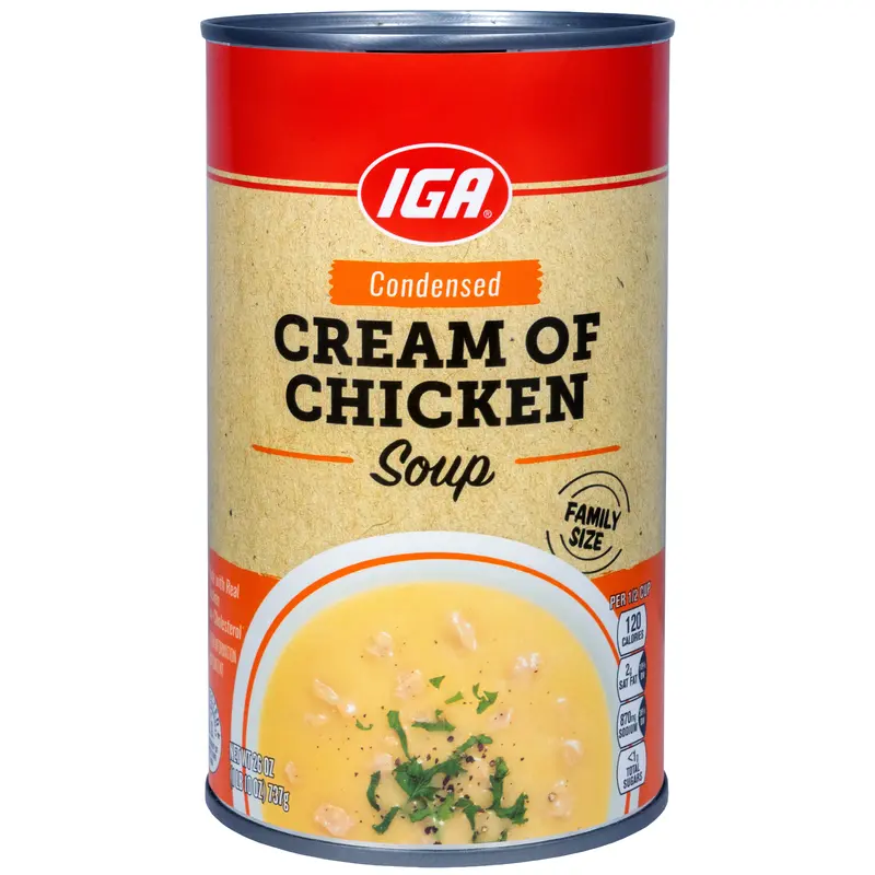 CREAM OF CHICKEN SOUP FAMILY SIZE 26 OZ