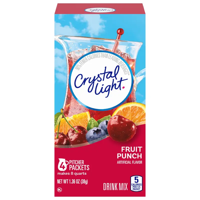 Crystal Light Fruit Punch Drink Mix 4 ea